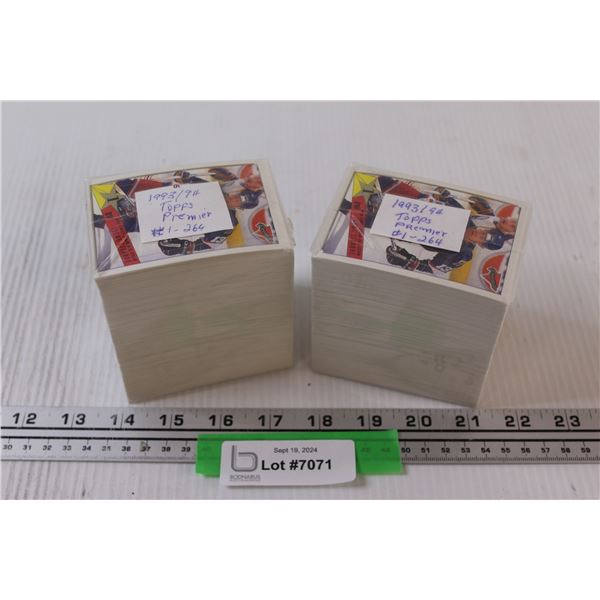 (2) TOPPS 1993-94 Premium Hockey Trading Cards Sets - #1-264