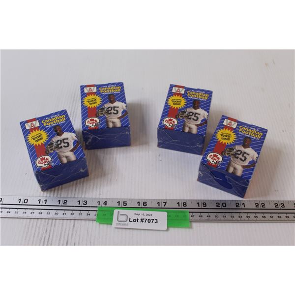 (4) CFL Football 1991 Trading Cards - NIB