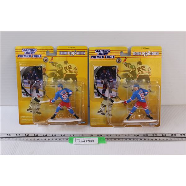 (2) Starting Line Up Figurine & Hockey Card Sets: Wayne Gretzky