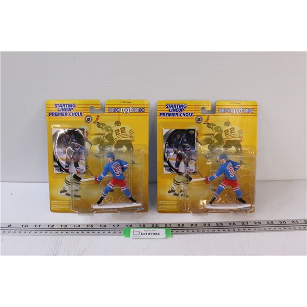 (2) Starting Line Up Figurine & Hockey Card Sets: Wayne Gretzky