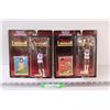 Image 1 : (2) Starting Line Up Figurine & Basketball Card Sets: Wilt Chamberlain & Kareem Abdul -Jabbar