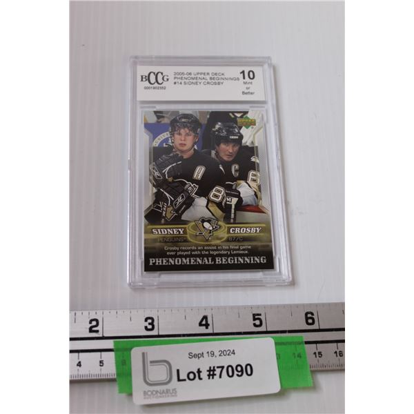 Sidney Crosby 2005-06 Upper Deck Graded Hockey Card
