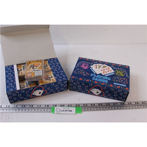 (24) Decks of BC Lions Football Playing Cards - NIB