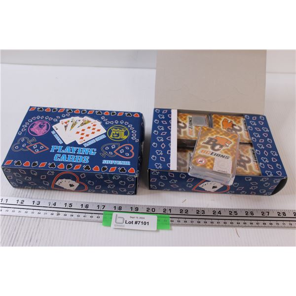 (24) Decks of BC Lions Football Playing Cards - NIB