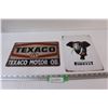 Image 1 : (2) Metal Signs: Texaco & Pirelli