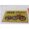 Image 2 : (2) Metal Signs: Indian Motorcycles & Surveillance