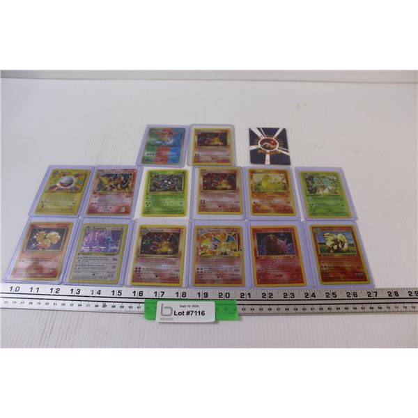 (15) Pokemon Trading Cards - as is & (1) Pocket Monster Card - Not Authenticated