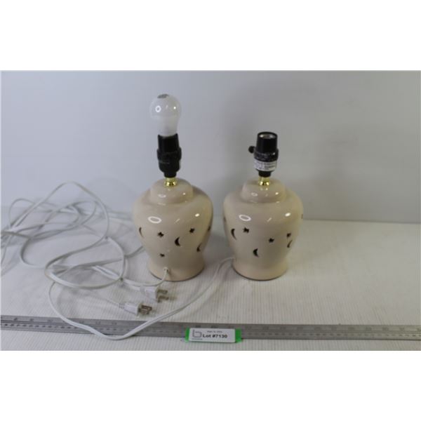 (2) Ceramic Lamps