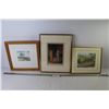 Image 1 : (2) Framed Prints - Framed Water Colour (largest 11 1/2" x 14 1/2")