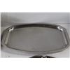 Image 4 : (3) Silver Trays/Platters, 3 Tier Dessert Tray