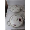 Image 2 : Chodziez Polish China Set- Gravy Boat, (5) Bowls, (16) Plates, (2) Platters, (2) Pots