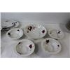 Image 5 : Chodziez Polish China Set- Gravy Boat, (5) Bowls, (16) Plates, (2) Platters, (2) Pots