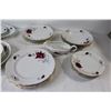 Image 7 : Chodziez Polish China Set- Gravy Boat, (5) Bowls, (16) Plates, (2) Platters, (2) Pots