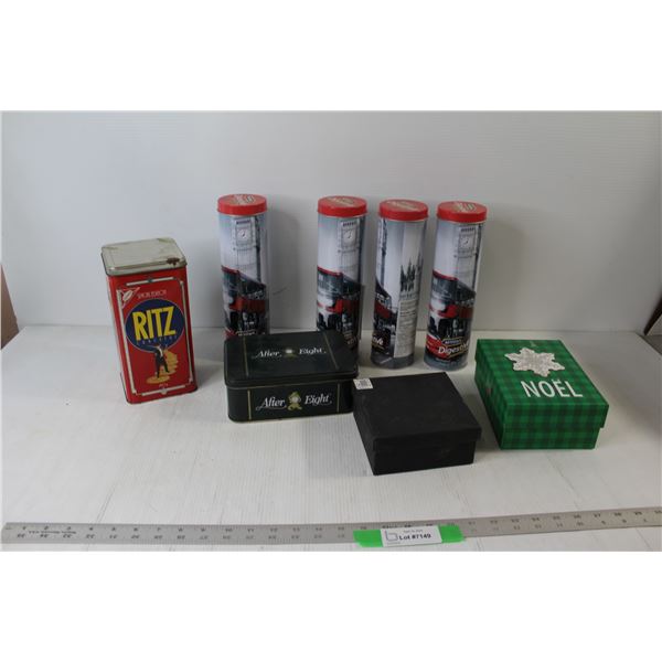 (2) Gift Boxes, After Eight Tin, (4) McVities Digestive Tins, Ritz Crackers Special Edition Tin