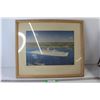 Image 1 : Empress Of Britain Canadian Pacific Art By Chesley BonesTell Framed - 25 1/2" x 22"