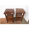 Image 1 : * (2) End Tables - 30" Tall x 18" x 18"