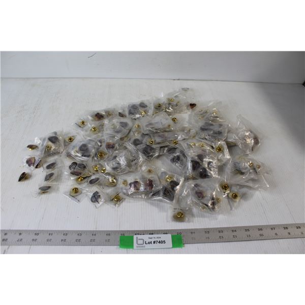 Assorted Heart Shaped Pinback Buttons