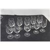 Image 3 : (4) Wine Glasses, (2) Red Lobster Vases, (10) Liqueur Glasses, (2) Brandy Glasses