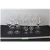 Image 1 : (8) Wine Glasses and (2) Liqueur Glasses