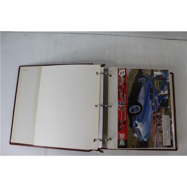 Binder Full Of Vintage Car Pictures