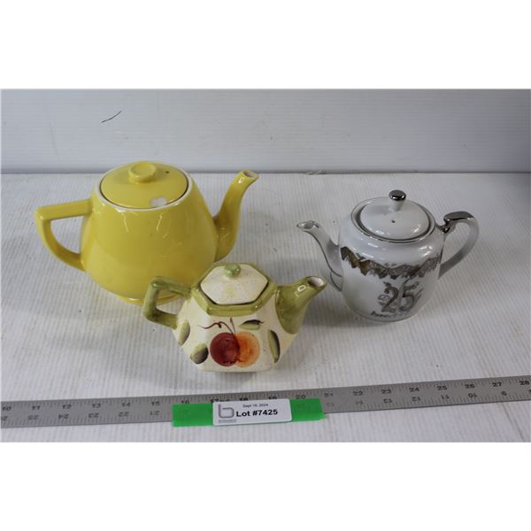 (3) Teapots