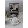 Image 6 : Teapot with Cream and Sugar, English Style Brown Teapot, Tea for One Set