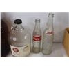 Image 8 : (11) Glass Soda Bottles and Jugs, (2) Wooden Crates