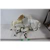 Image 1 : (3) Toy/Model Horses
