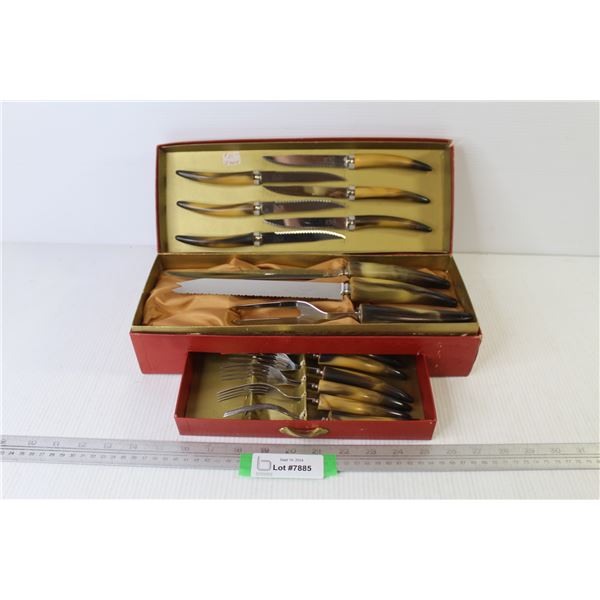 Vintage Sheffield - 15 Piece Stainless Cutlery Set in Cardboard Case