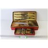 Image 1 : Vintage Sheffield - 15 Piece Stainless Cutlery Set in Cardboard Case