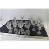 Assorted Crystal Glasses (some have chips)