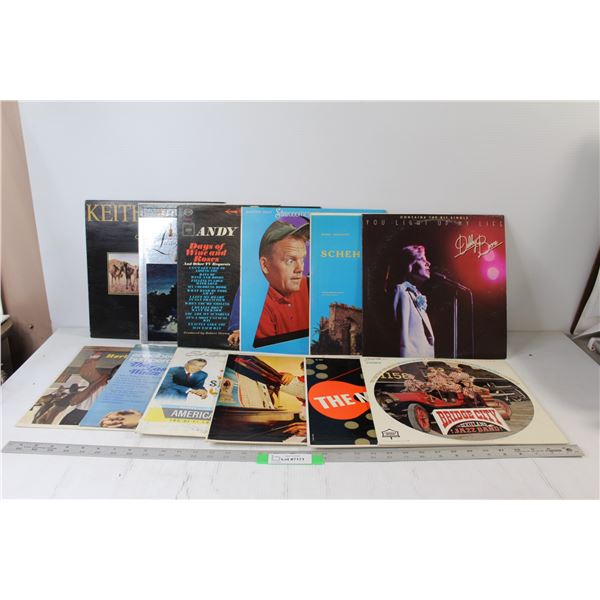 (12) Records - Andy Williams, Pat Boone, Keith Green, etc.