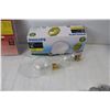 Image 5 : (2) Philips 40w Light Bulbs, Luminus 15w Floodlights, (2) Appliance Timers, (7) Lightbulbs