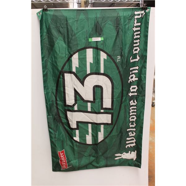 Roughriders Football Pilsner Flag - 35" x 58"