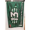 Image 1 : Roughriders Football Pilsner Flag - 35" x 58"