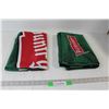 Image 1 : (2) Roughriders Football Pilsner Flags - 35" x 58"