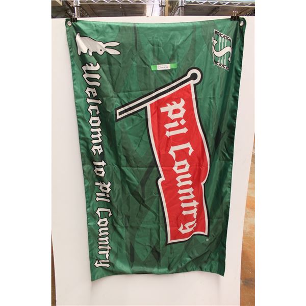 Roughriders Football Pilsner Flag - 35" x 58"