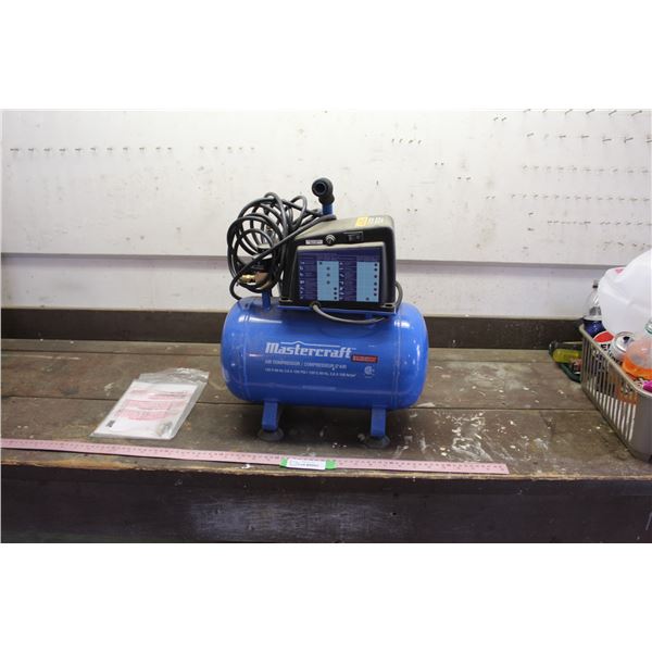 *Mastercraft Air Compressor - 120V, 100 PSI, 3 Gallon, Works, Holds Air, No Leaks, with Pigtail-Styl