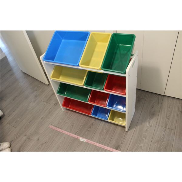 *13-Piece Kid's Toy Storage Bins - 33"W x 12"L x 31"H
