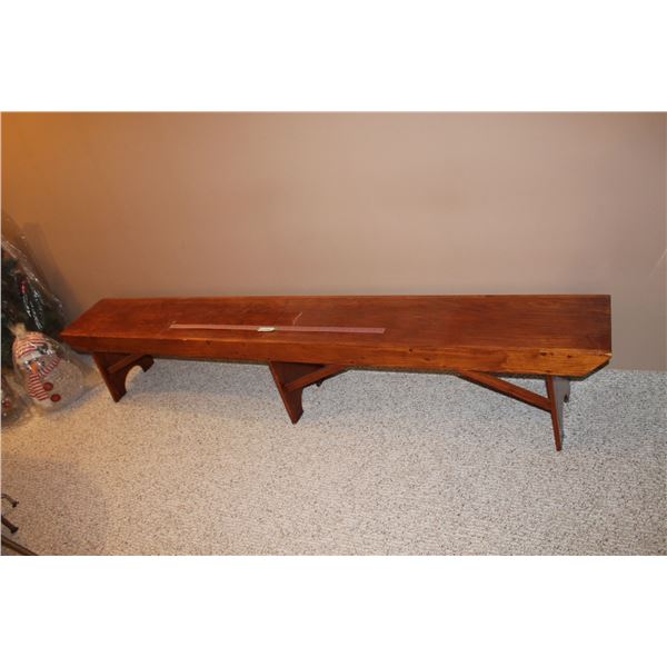 *Wooden Bench - 8'L x 13 1/2"W x 17"H