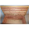 Image 5 : *Wooden Hope Chest - Lock Mechanism Incomplete, 40 1/2" x 18 1/2" x 23"H