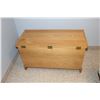 Image 6 : *Wooden Hope Chest - Lock Mechanism Incomplete, 40 1/2" x 18 1/2" x 23"H