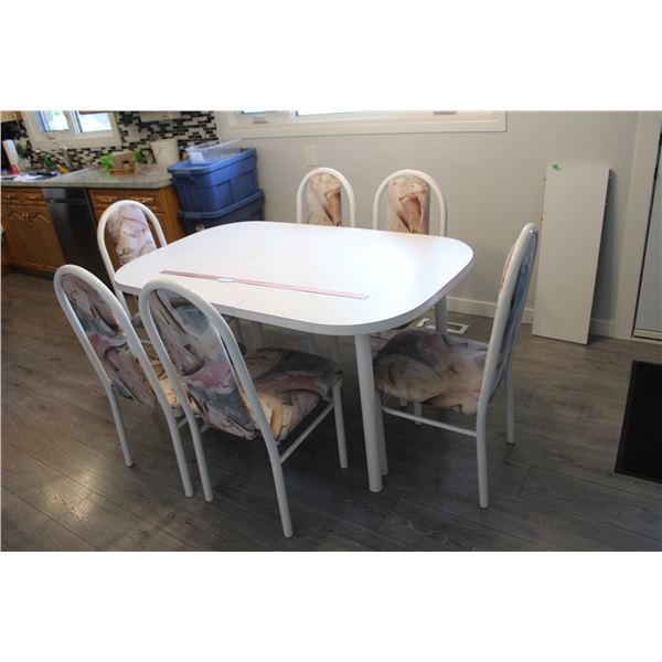 *7-Piece Dining Table with Chairs and (2) Leaves - Leaves Measure ~12", Table Measures 70"L x 36"W x