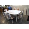Image 1 : *7-Piece Dining Table with Chairs and (2) Leaves - Leaves Measure ~12", Table Measures 70"L x 36"W x