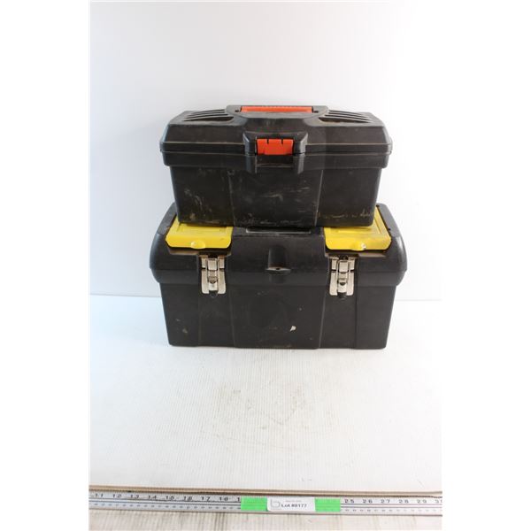 Stanley and Black & Decker Plastic Tool Boxes