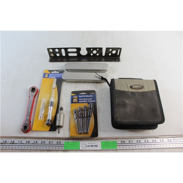 Power Fist Jeweller's Precision Drill, 4pc Pin Vise Set, Case It DVD Bag and Assorted Items