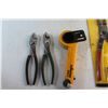 Image 2 : Power Fist Snap Ring Plier, (2) Unmarked Pliers, Wooden Tool Box and Wagner Mask It Tape Dispenser