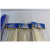 Image 3 : (1) Power Fist 100pc 1/4'' x 9 -1/2'' Cable Ties Pack, (2) 100pc 9-1/2'' Reusable Cable Ties Packs a
