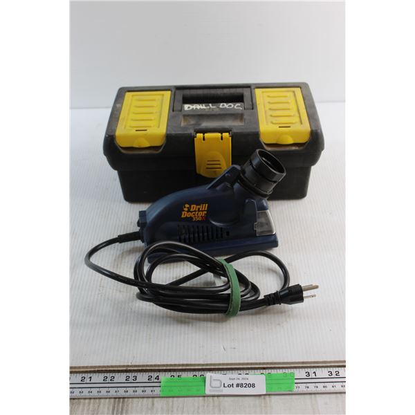 Drill Doctor 350x Drill Bit Sharpener - Tested and Plastic Tool Box