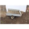 Image 1 : ** Home Built, Single Axle Utility Yard Trailer 48.5"x34.5" Wooden Box
